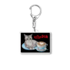 Ａｔｅｌｉｅｒ　Ｈｅｕｒｅｕｘのカフェネコ　コーヒーブレイク Acrylic Key Chain