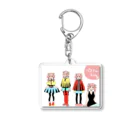 mikyacraft MIKA💓🌟赤い心臓のパステルちゃんズ Acrylic Key Chain