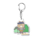 SAKURA-SAKURAの山登りくまくん Acrylic Key Chain