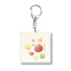 ふきだしのまんまるりんご Acrylic Key Chain
