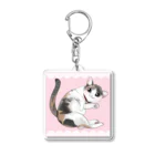 ikiterudayoの薄三毛猫のアクリルキーホルダー Acrylic Key Chain