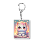 SmileCompanyのふわふわ癒し猫Tシャツ🐱💕 Acrylic Key Chain