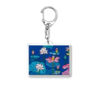 BlupiggのLOTUS  の青 Acrylic Key Chain
