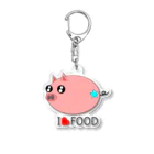 Yuko’ｓ Galleryのこぶたのラブちゃん Acrylic Key Chain