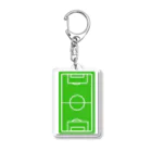 happy_25chanのサッカーコート柄スマホケース（iPhone 7/8） Acrylic Key Chain