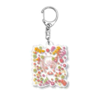 かすみ草の乙女の花占い Acrylic Key Chain