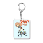 nidan-illustrationの!RIDE! (CARTOON STYLE) アクリルキーホルダー