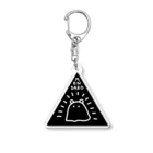 サメとメンダコ[namelessmm2]の秘密結社メンダコ(black) Acrylic Key Chain