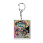 脳内もぐもぐショップ🧠の腹の内は真っ赤っ赤 Acrylic Key Chain