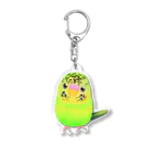 Lily bird（リリーバード）のうるうる黄緑ジャンボ① Acrylic Key Chain