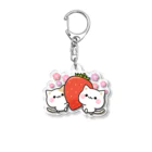 DECORの気づかいのできるネコ　いちごver. Acrylic Key Chain