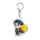 堀越ヨッシーのお店（SUZURI支店）の邦子は、ハチミツ大好き♩ Acrylic Key Chain