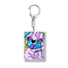 Hiroki Kitazawaのoh! パグゥさん(愛煙家) Acrylic Key Chain