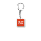 ワンデー アイデアの1DAY IDEA スクエアロゴグッズ アクリルキーホルダー