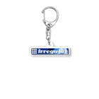 irregular × Legitimateのirregular blue Acrylic Key Chain