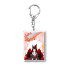 ☯️冬椿･九尾の神使なVtuber☯️の｢公式｣妖Vtuber･お正月シリーズ🎍🌅🎍 Acrylic Key Chain