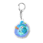 miku'ꜱGallery星猫の魔法少女ゆるmiku with 使い魔にゃんズ Acrylic Key Chain