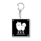 Chiyo.Wan(🐕🕊️のお店)のSPZ 日本スピッツロゴ Acrylic Key Chain