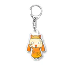 くまのおもちゃ箱の楽ちゃん Acrylic Key Chain