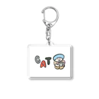 hanacoのキャット アルファベット Acrylic Key Chain