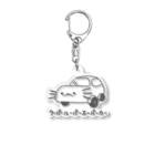 ぷにおもちSHOPのウーパールーパースーパーカーツー Acrylic Key Chain