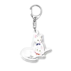 WataMayuroom☆のハク君とパールちゃん Acrylic Key Chain