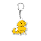 カカオのゴールデンレトリバー　犬 Acrylic Key Chain