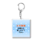 ドライの右耳難聴　片耳難聴　突発性難聴 難聴者　補聴器　難聴児 Acrylic Key Chain