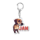 BLUE_のdog2 Acrylic Key Chain