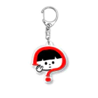 hikoのシロクロ君とあお目ねこ Acrylic Key Chain