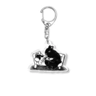 nonaの森の兎と里の猫 Acrylic Key Chain