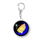 idumi-artの青い月と熱帯魚🐠 Acrylic Key Chain