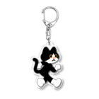 嶌星堂の飛び出し坊や猫 Acrylic Key Chain