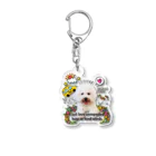 Imaimaiのふわふわ頭のビションフリーゼ Acrylic Key Chain