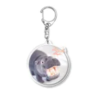 羊毛けだまkanaのカバさんのdaisukidayo！ Acrylic Key Chain