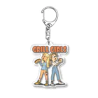 nidan-illustrationの"grill girls" Acrylic Key Chain