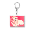 DESIGN Vivian U.のライオンのナッツ（pink） Acrylic Key Chain