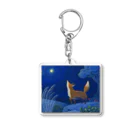 ぶたのたんこぶの夜中のきつね Acrylic Key Chain