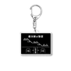 新商品PTオリジナルショップの熊ノ平駅観光案内看板グッズ Acrylic Key Chain