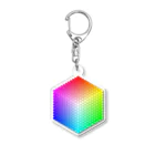 Rubbishのハニカムチャート Acrylic Key Chain