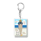 キッズモード某の海と麦わら帽の青年 Acrylic Key Chain