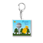 ピアンポン -phangpon-のFUTURE CITY(FOREST) Acrylic Key Chain