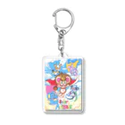 枯れ木ゼリコのスーパーアニマルズ『遠足なら僕たちがついて行くよ！！』ドライTシャツ Acrylic Key Chain