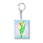 Lily bird（リリーバード）のnarcissus 水仙 Acrylic Key Chain