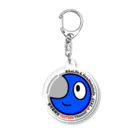 青月電視台 SHOP on SUZURIのムーン君（ブルー） Acrylic Key Chain