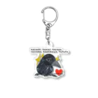 コザTAROのキメ顔カラス Acrylic Key Chain