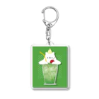 しろくま&ペンギン通信のしろくまクリームソーダ Acrylic Key Chain