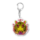 café TIGERの黄虎大 Acrylic Key Chain