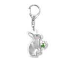 Mock’n Rollのうさぎのモックその3 純白の花を君に Acrylic Key Chain
