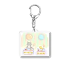 さくらもち市長のSUZURI商店のクイズ回答者くつしたとトリちゃん Acrylic Key Chain